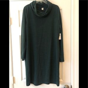 NWT Old Navy Green Cowl-neck Sweater Dress XL
